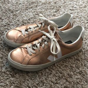 Rose Gold Veja Sneakers